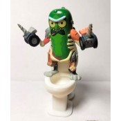 Rat Suit Pickle Rick on Toilet