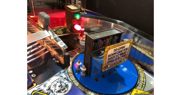 Addams Family Pinball Bookcase Decal Set Mod Book Case 
