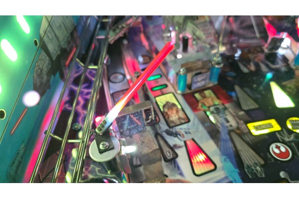 Star Wars Fall of the Empire Pinball Lightsaber Mod - Set of 3 Individually Lit Flickering LED Lightsabers 