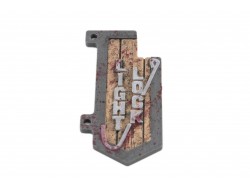 Texas Chainsaw Massacre Pinball Light Lock Sign — 3D Replacement Mod with Blood Splatter Detail