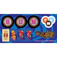 Willy Wonka Pinball Target Decal Set